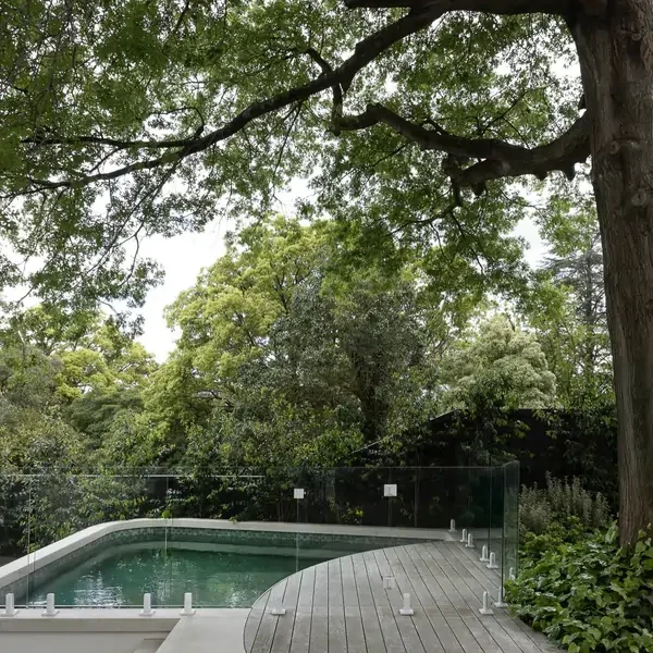 Completed glass pool fencing project by Totally Frameless in a Melbourne backyard