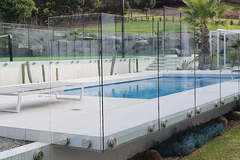 Frameless GA series glass pool fencing Dandenong